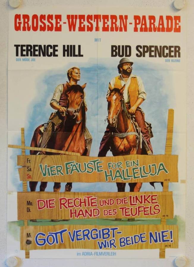 Die grosse Western-Parade originales deutsches Filmplakat (R70s)
